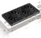 GPU Backplate Memory Radiator Aluminum Heatsink Cooler with Dual 70mm 4Pin PWM Cooling Fan for Graphics Card RTX 3090