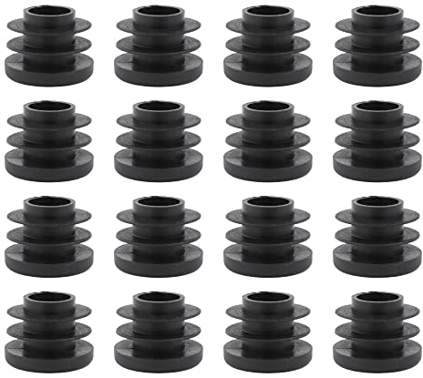 Lot de 16 bouchons à lamelles ronds - Capuchons de protection - En plastique - Diamètre : 20 mm - Ronds