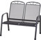 Siena Garden Elda 2er Bank matt-anthrazit Streckmetall