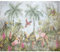 murando Fotomurales autoadhesivos Selva 343x256 cm Papel Pintado coración Pared Murales Pegatina corativos adhesivos 3d Fotográfico Tropical Hojas Animales Pájaro g-C-10122-a-a