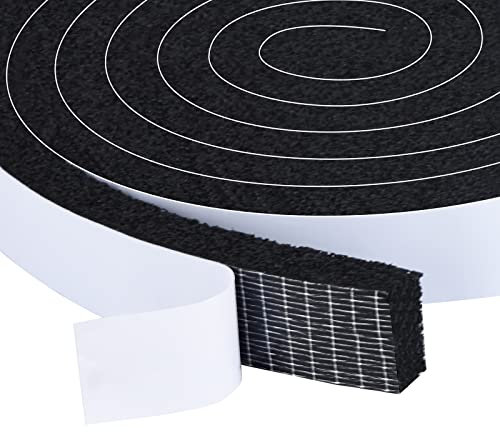 YIMIKI Upgraded Strong Adhesive Door Draft Excluder, Open Cell Foam Door Seals and Draught Excluders Air Conditioning Insulation, Energy-Saving, Scratchproof Insulation Tape Draft Excluder, Total 4M