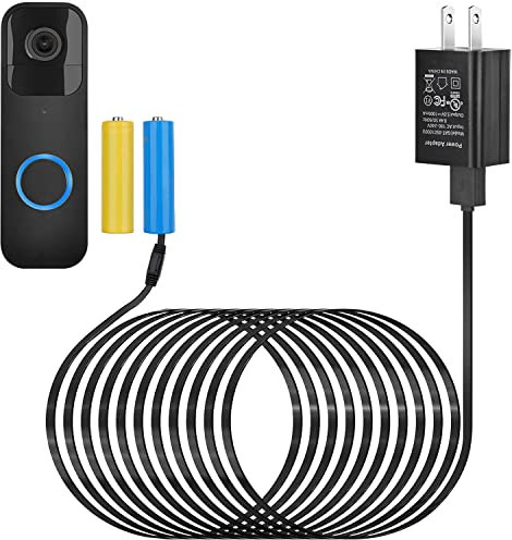 ALERTCAM Power Adapter for Blink Video Doorbell (Replace Battery), Doorbell Transformer with 16.4ft/5m Weatherproof Cable Continuously Charging Your Video Doorbell