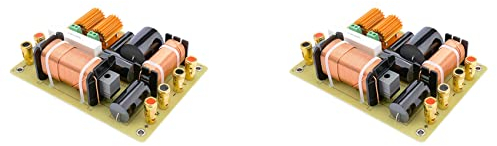 Daweglop 2X 2 Wege Audio Frequenzweiche Hochtöner Bass Lautsprecher Frequenzweiche Professioneller Frequenzteiler Stufen Filter für 15 Lautsprecher