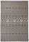 vidaXL Outdoor Teppich Flachgewebe Witterungsbeständig UV-beständig Außenteppich Balkon Terrasse Garten Swimming Pool 160x230cm Schwarz Gestreift