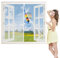 Magnet Fliegenschutz Fenster, 105x110 cm Magnet Fliegengitter Fenster, wiederverwendbares Insektenschutzgitter für Allergiker Luft kann frei strömen, Weiß P