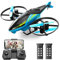 4DRC M3 Helicopter Drone with 1080p Camera for Adults Kids,HD FPV Live Video RC Quadcopter for Beginners Toys Gifts,With 2 Battery,3D Flips,Gestures Selfie, Altitude Hold, Trajectory (Blue)…