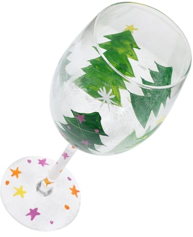 PRETYZOOM Copas De Martini Navideñas Copas De Cata De Vino Vaso De Jugo De Navidad Copas De Vino De Santa Vasos De Whisky Suministros para La Fiesta De Navidad Vidrio Delicado