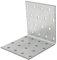 Heavy Duty 2mm Galvanised Steel Angle Bracket - Metal Corner Braces for Joining, Bracing, and Reinforcing Pack of: 10 Size: 80x80x80x2mm