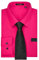 HISDERN Camicia Rosa Elegante per Uomo - Manica Lunga con Cravatta per Matrimonio e Occasioni Speciali - Tasche - Regolare Fit in XL
