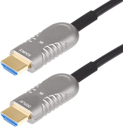 StarTech.com 30ft (9.1m) HDMI 2.1 Hybrid Active Optical Cable (AOC), CMP Plenum, 8K 60Hz, Ultra High Speed HDMI 2.1/2.0 Cable