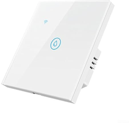 Water Heater Boiler Touch Switch, 40A WiFi Touch Interruttore da Parete Scaldabagno Controllo Temperatura Interruttore con App Timing Telecomando (Bianco)