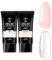 ROSALIND Schnellverlängerung Poly Nail Gel 60ml*2, Transparent & Zartrosa UV LED Poly Nagelgel, Nail Konstruktor poligel für Nägel, für Anfänger,Profesionelle Salon, Geschenk für Nagelliebhaber