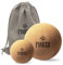 Faszienball Set,Korkball aus antibakteriellem & langlebigem Kork,Set 6.5 cm und 10 cm nachhaltiger Massageball,Faszien Ball mit Aufbewahrungsbeutel,deal zur Selbstmassage
