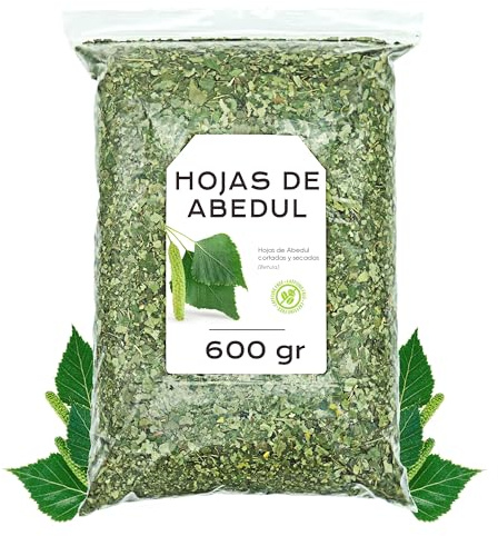 Betulla Infuso Foglie 600g | Con Proprietà Diuretiche e Depurative, si Distingue per il Suo Sapore Delicato e il Suo Piacevole Aroma Erbaceo
