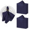 Lidzopas Lot de 30 Serviettes de Table en Satin Réutilisables Couleur Unie Soyeux Table en Tissu Bleu Satiné Pour Mariage, Banquet, Fête, Restaurant - Bleu Marine - 43,2 x 43,2 cm