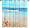 ANHOPE Tropisch Küste Ozean Strand Verdunklungsvorhänge mit Ösen Blickdichte Gardinen Thermo Vorhänge Blackout Curtain Weich Wohnzimmer Schlafzimmer Vorhang 2er Set H 175 x B 140 cm
