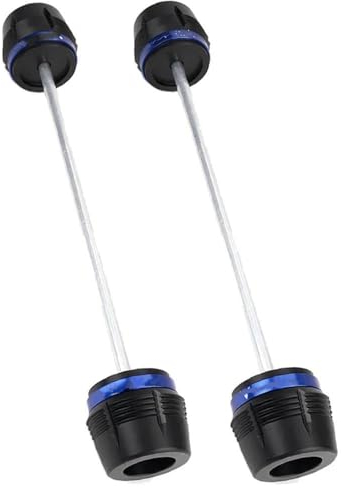 DZSJHGFDD Motorräder Sturzpads Für MT07 Für MT 07 FZ 07 FZ07 2018-2020 2021 2022 2023 Motorrad Teile Vorne Hinterrad Achse Gabel Slider Crash Schutz Motorrad Motor Crash Sliders(Front and Rear-Blue)