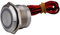 22MM Chamfer Surface Piezo Switch Self-Latching/Momentary with LED Ring Illuminate AUOQKQUT(12V Momentary)