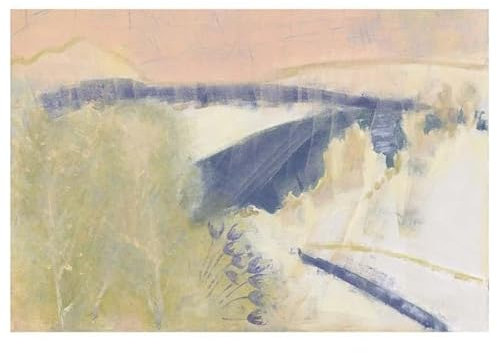 Scenolia Papier Peint intissé Paysage Rose Poudre 400 x 270 cm (LxH) - Tapisserie Murale panoramique XXL, Made in France