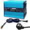 Cargador de batería de 54,6 V y 5 A para batería de Litio de 48 V, Fuente de alimentación de 48 V y 5 A, Exterior Azul con Conector XT60 Macho