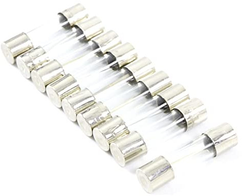 XIQGJMJE Fusible 10 pièces Fusible rapide à tube en verre 5x20mm 250V F0.1A 0.2A 0.5A 1A 1.5A 2A 2.5A 3A 3.15A 4A 5A 6A 7A 8A 10A 12A 15A 20A 30A