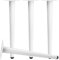 Lot de 4 pieds de meubles en métal de 30 cm, robustes et effilés avec vis, pieds de rechange modernes pour armoire, placard, table de chevet, banc TV, blanc
