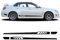 2 Pcs Car Door Side Stripes Skirt Sticker Sport Body Vinyl Decal, for Subaru Legacy WRX Impreza STI Accessories