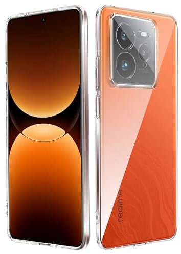CAUHENYEE Silicona Transparente Funda para Realme GT7 Pro/GT 7 Pro 5GCarcasa, Carcasa para teléfono Ultrafina de TPU, Flexible y Transparente, a Prueba de arañazos y Golpes