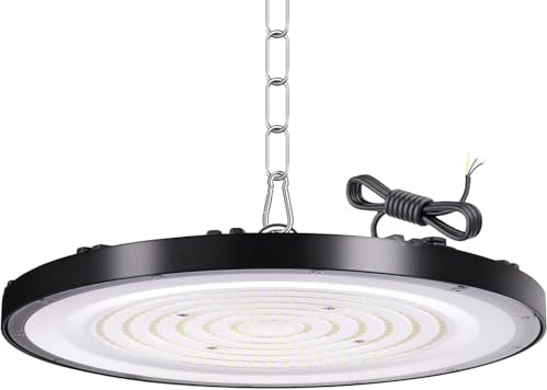 Tayire LED UFO Industrielampe, 200W Hallenbeleuchtung LED High-Bay Spotlight 20000LM Hallenstrahler 6500K Superhell UFO Lampe Deckenleuchte, IP65 Strahler Werkstatt für Lager Industrieanlagen