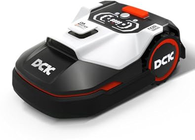 DCK Robot tosaerba 1000㎡ con controllo app, pendenza 40%, robot intelligente con prevenzione degli ostacoli LiDAR, taglio regolare e gestione multi-zona, ricarica auto, controllo app (KDRM107)