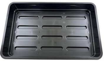 Oakland Gardens 58cm Plant Trays – Large Seed Gravel Tray Without Holes | Grow Bag Tray – Heavy Duty, Reusable for Seed Starting, Propagation, Indoor/Outdoor, Pack of 4