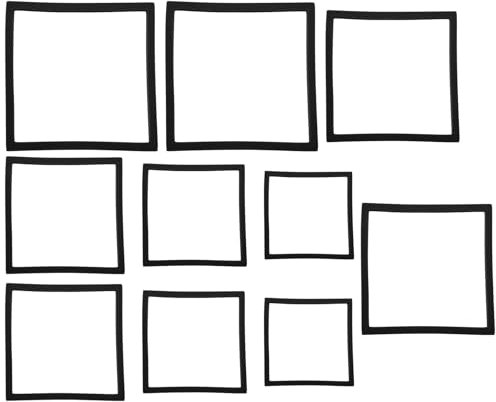 Aquariumfischringe - Set 10 schwimmende Quadratringe | Verschiedene Maßnahmen für Fischernährung, Gehäusewasserpflanzen, hält Pflanzen und Lebensmittelschwimmer, ideales Accessoire für Tanks und Ambie