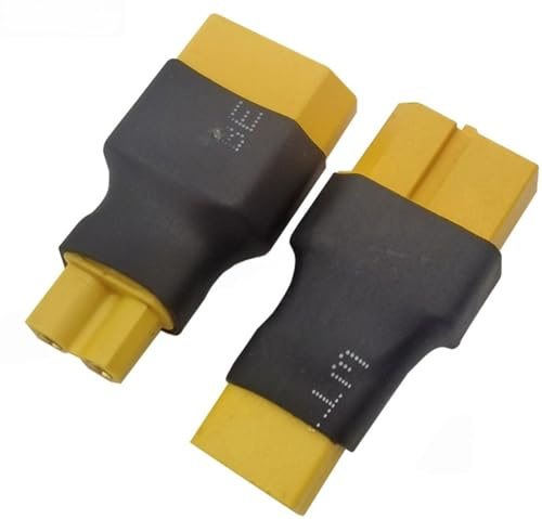 2 Pack | XT60 Stecker auf XT30 Buchse Adapter für Drohnen, Solarbatterien, Ferngesteuerte Spielzeuge, Balance Ladegeräte