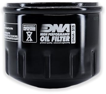DNA Filtro olio moto compatibile con modelli Royal Enfield selezionati, filtro premium ad alte prestazioni per oli sintetici e convenzionali PN: DNA-515
