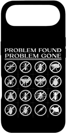 Problem Found Problem Gone Pest Control Prohibition Icon Set Case for iPhone Air