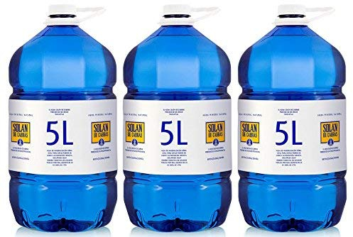Solán de Cabras, Pack 3 Botellas x 5 Litros, Agua Mineral Natural Sin Gas, Baja en Sodio