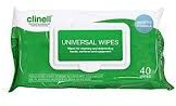 Clinell Universal Wipes - Medium (200mm x 200mm) x 40 (D5956)