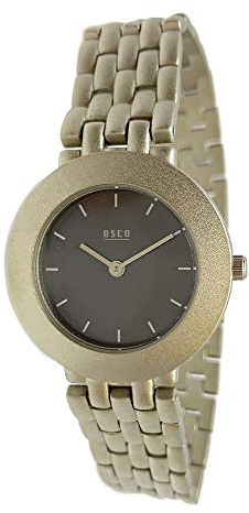 OSCO Damen-Armbanduhr Analog Quarz 2443 (grau)