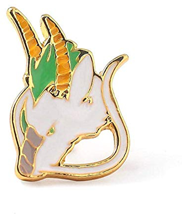 Molinter Brosche Prinzessin Mononoke Wolf Tropfen Öl Abzeichen Nadel Anstecker Silber 8 Stück