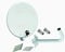 Kit Antenna Parabolica 60 cm Marca Tecnovoz + Supporto Parete + LNB Illusion