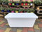 Generico FIORIERA Fioriere Vaso plastica Rettangolare da 100 CM Vari Colori Anthea da Interno e da Esterno AMDGarden (Bianco)