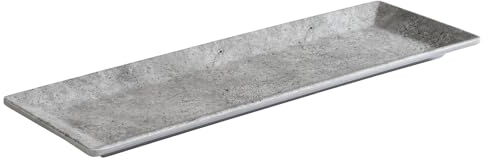 APS 84824 Tablett Element, 31 x 10,5 cm, Höhe 1,5 cm, Melamin, Betonoptik