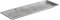 APS 84824 Tablett Element, 31 x 10,5 cm, Höhe 1,5 cm, Melamin, Betonoptik