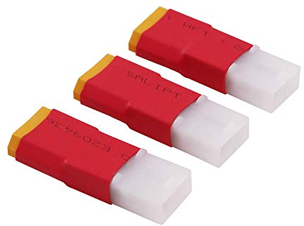 OliYin 3 St. kompatibel für Tamiya Weiblich zu XT60 Männlich Stecker Adapter für Turnigy Zippy-Batterie (Packung von 3)