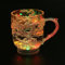 Flash Light Up Cups Glasses, Dragon Pattern Color Changing Coffee Mug LED Automatic Luminous Cup Glowing Wine Glasses with Handle for Bar, Night Club, Party