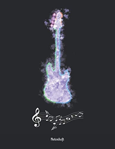 Notenheft: Vintage Notenbuch Klavier I Musik Schreibheft I Blanko Notenblock I Notenblätter leer mit 12 Notensysteme pro Seite in ein schönes Musikheft mit Notenlinien A4 auf 120 Seiten