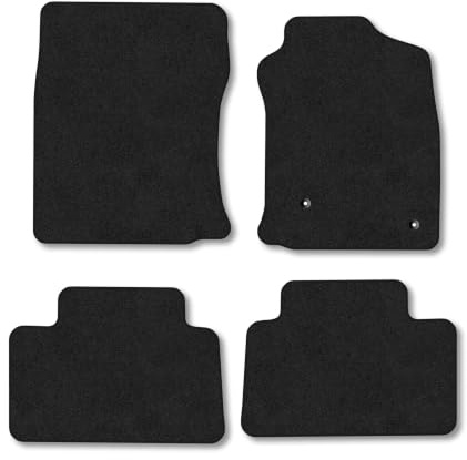 Fits Toyota Land Cruiser (2002-2009) Carpet Car Mats | Black Edge Trim Tailored Fit Floor Mats Full Coverage Protection Accessories Easy Clean Anti Slip Made in the UK