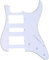 Gitarren-Kratzplatte 3ply11- Loch HSH-Pickguard- Gitarrenschaber Für Stratocaster- Moderne Art Schlagbrett (Color : 3Ply White)