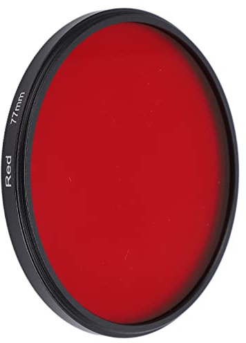 Rote Kameralinsenfilter, Mehrschichtbeschichtung Staubdicht Rotfilter High Definition Wasserdicht für DSLR-Kamera(77mm)