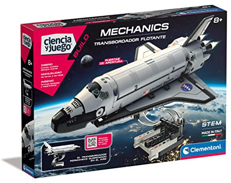 Clementoni - Mechanics Lab NASA Vehículo Flotante, Set de construcción para Montar Cohete, para niños de 8 años y más, con App e Instrucciones 3D (55466)